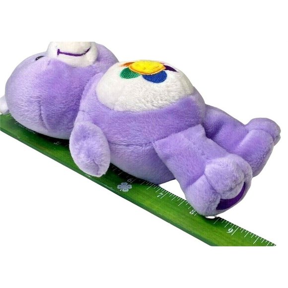 Care Bears Harmony Bear Stuffed Animal Purple Plush Toy Vintage TCFC Inc 8.5 in - Picture 8 of 10